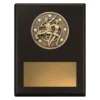 sp659b-black Black challenge plaque - track & field with timber construction