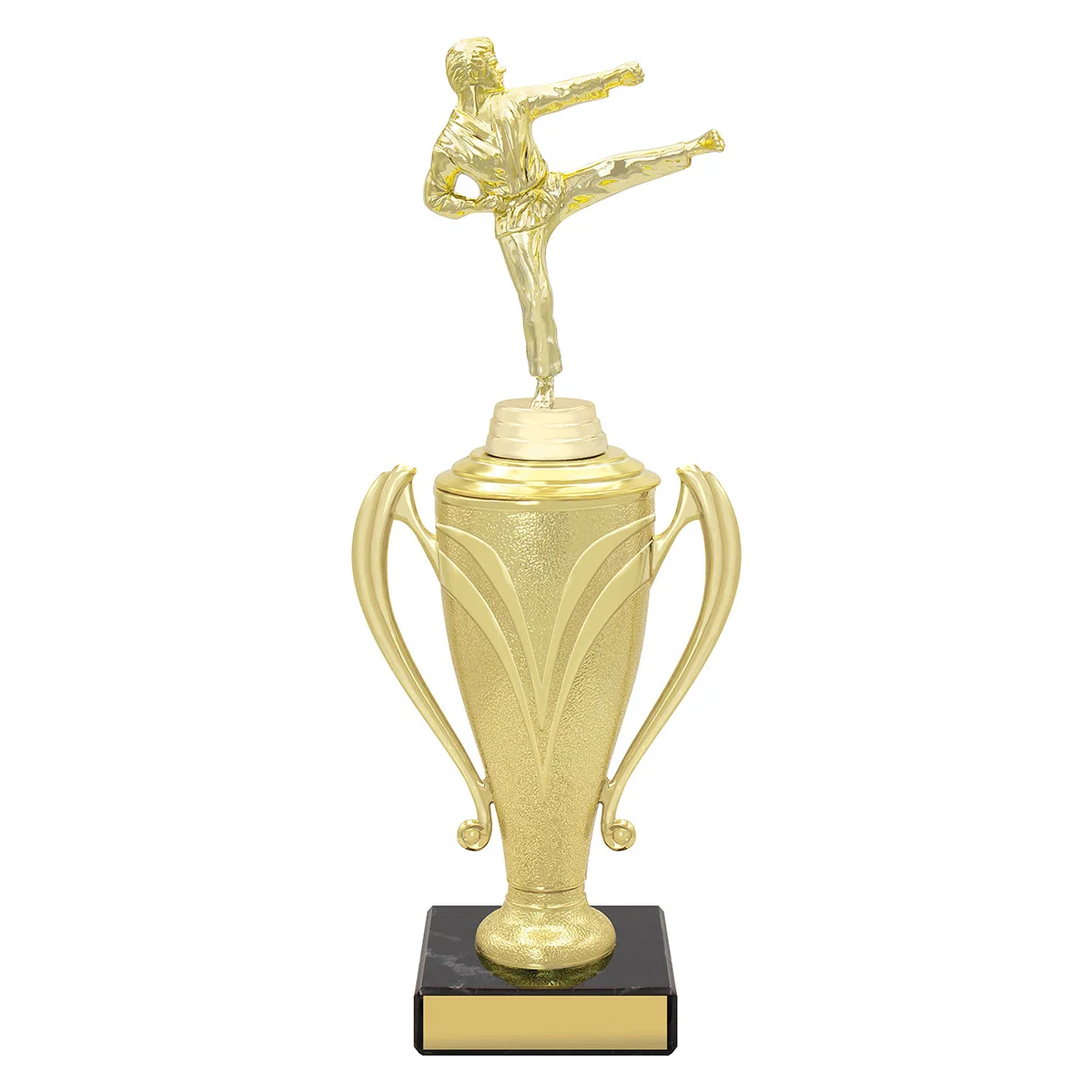 x544b-gold Gold champion cups with plastic / marble construction