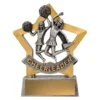 12908-silver Silver cheer mini star with resin construction