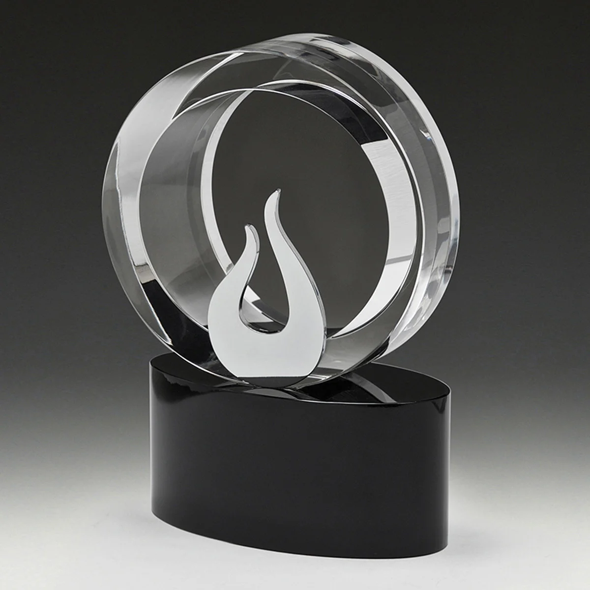 Cip flame with crystal / metal construction