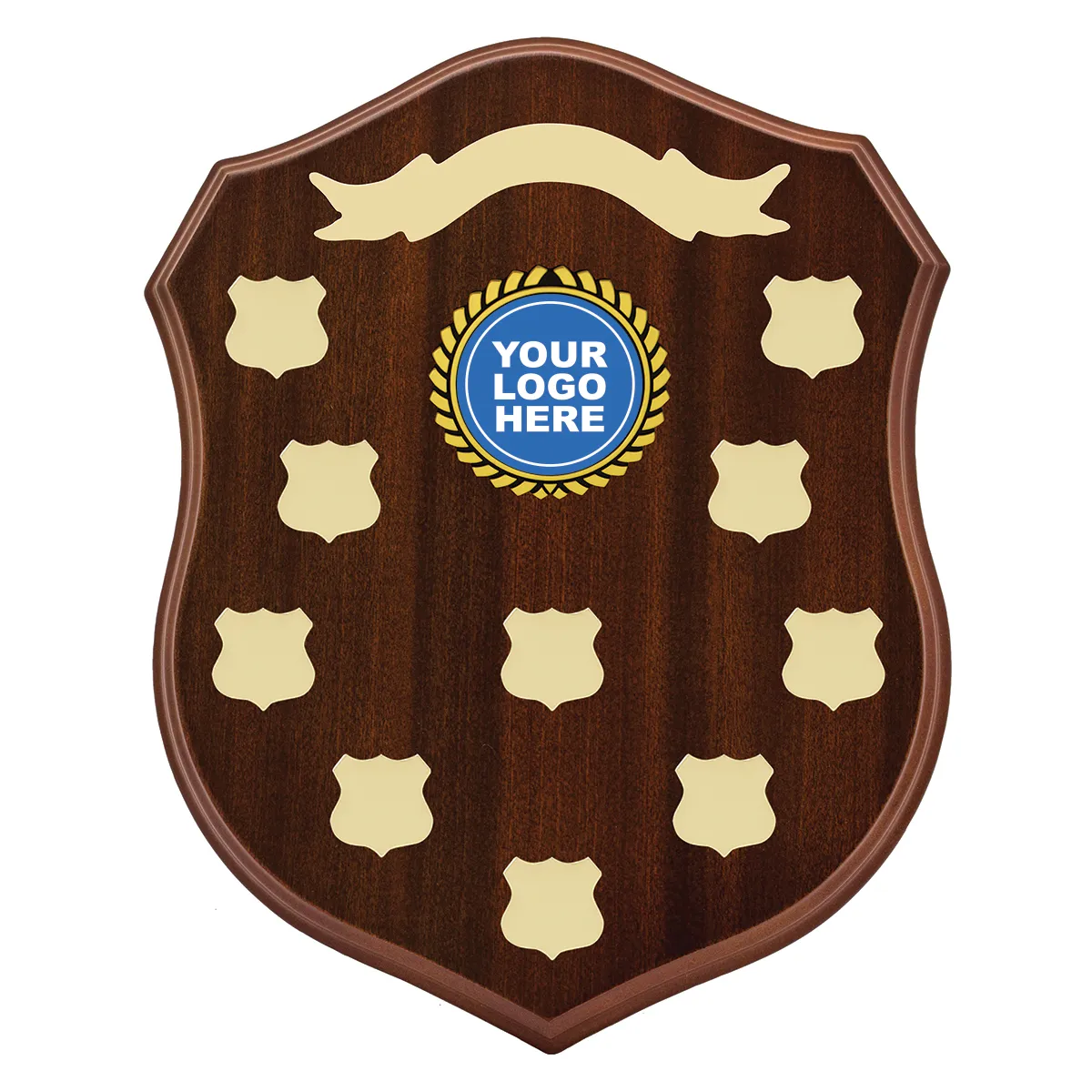 sh101-walnut Walnut classic shield perpetual with timber construction
