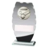 wm744a Clipped oval glass - hockey with glass construction
