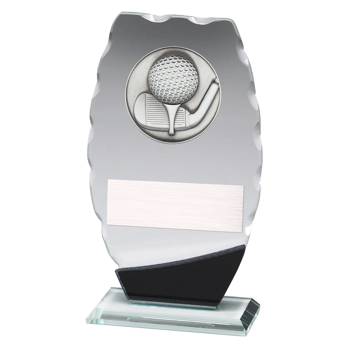 Clipped oval - golf theme with glass construction