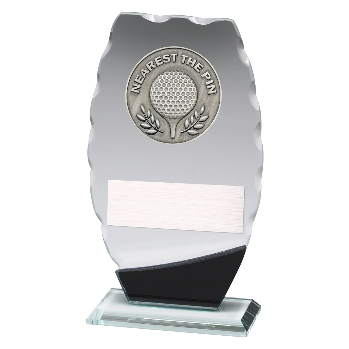 wm768a Clipped oval - nearest the pin with glass construction