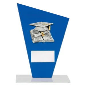 Blue cobalt glass - academic with glass construction