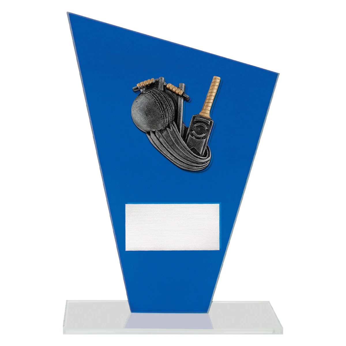 wf340a-blue Blue cobalt glass - cricket with glass construction