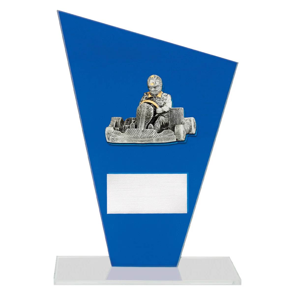 wf365a-blue Blue cobalt glass - go kart with glass construction
