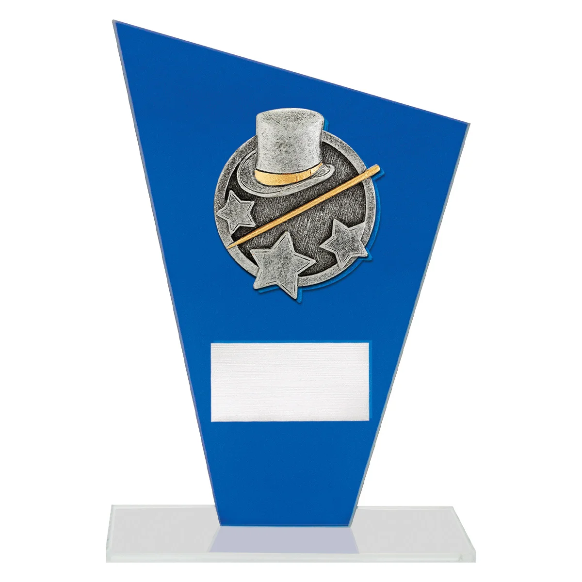wf359a-blue Blue cobalt glass - jazz with glass construction