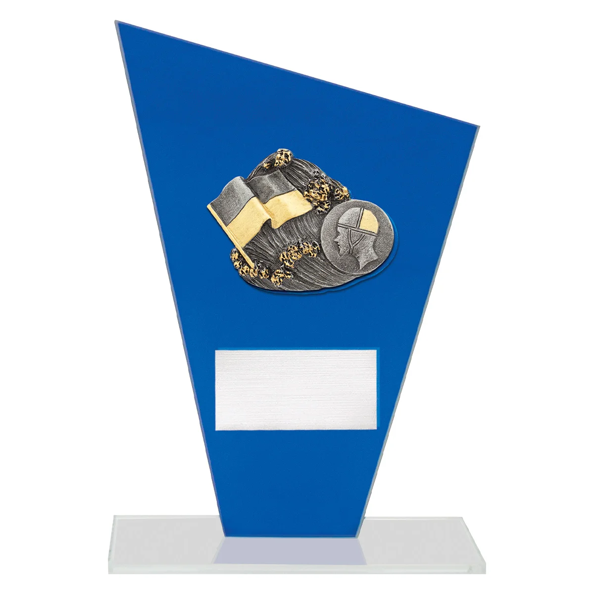 wf358a-blue Blue cobalt glass - lifesaving with glass construction