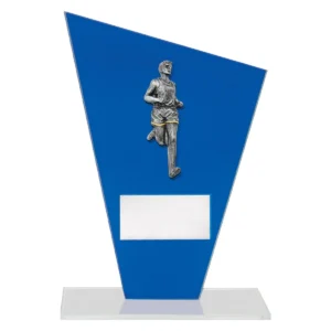 Blue cobalt glass - male with glass construction