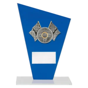 Blue cobalt glass - motorsport with glass construction