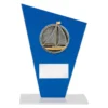 wf396a-blue Blue cobalt glass - sailing with glass construction