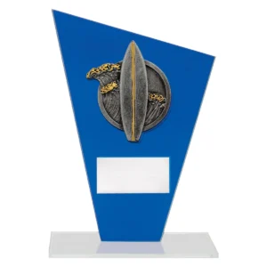 Blue cobalt glass - surf with glass construction