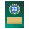ga14a-green Green compass plaque with glass construction