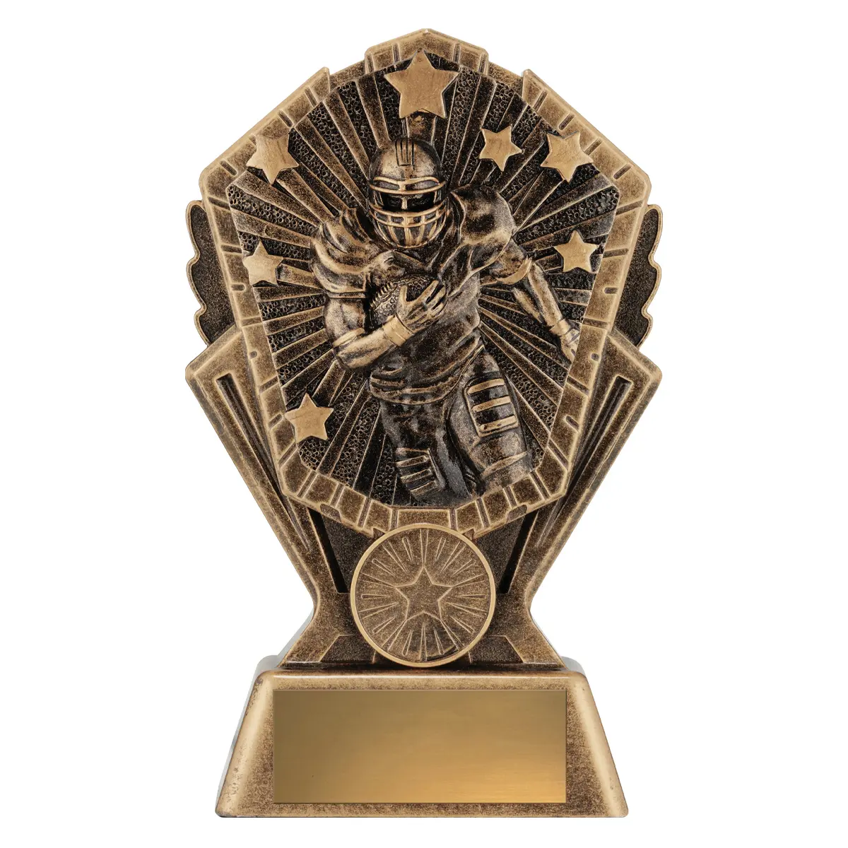 cr155a-gold Gold cosmos - american football with resin construction