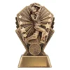 cr115a-gold Gold cosmos - female bowling with resin construction