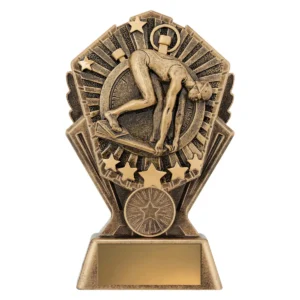 Gold cosmos - female swimmer with resin construction
