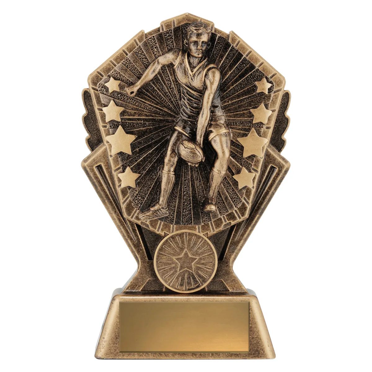 cr188a-gold Gold cosmos - footy male with resin construction