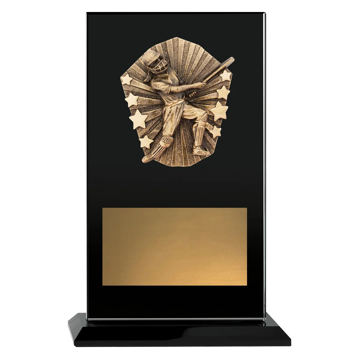 Black cosmos glass - female batting with glass construction