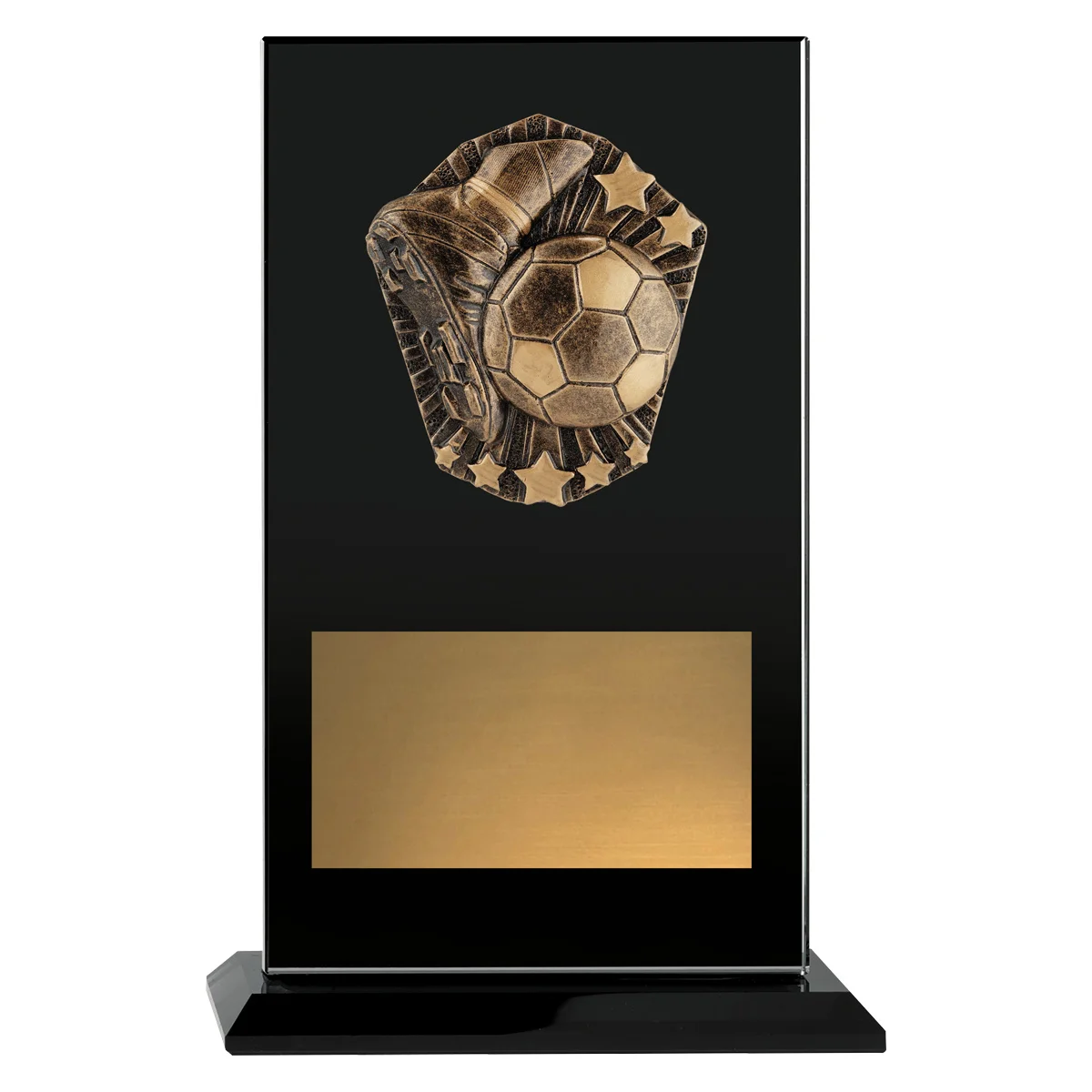 Black cosmos glass - football with glass construction