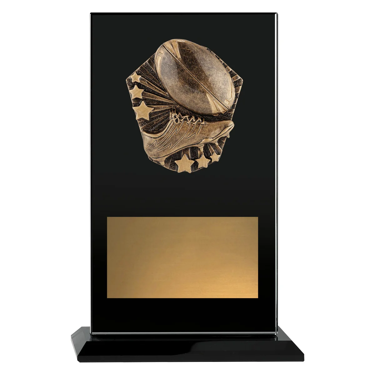 ckg239a-black Black cosmos glass - league / union with glass construction