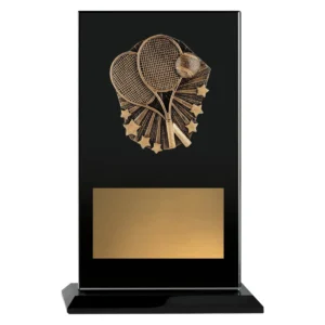 Black cosmos glass - tennis with glass construction