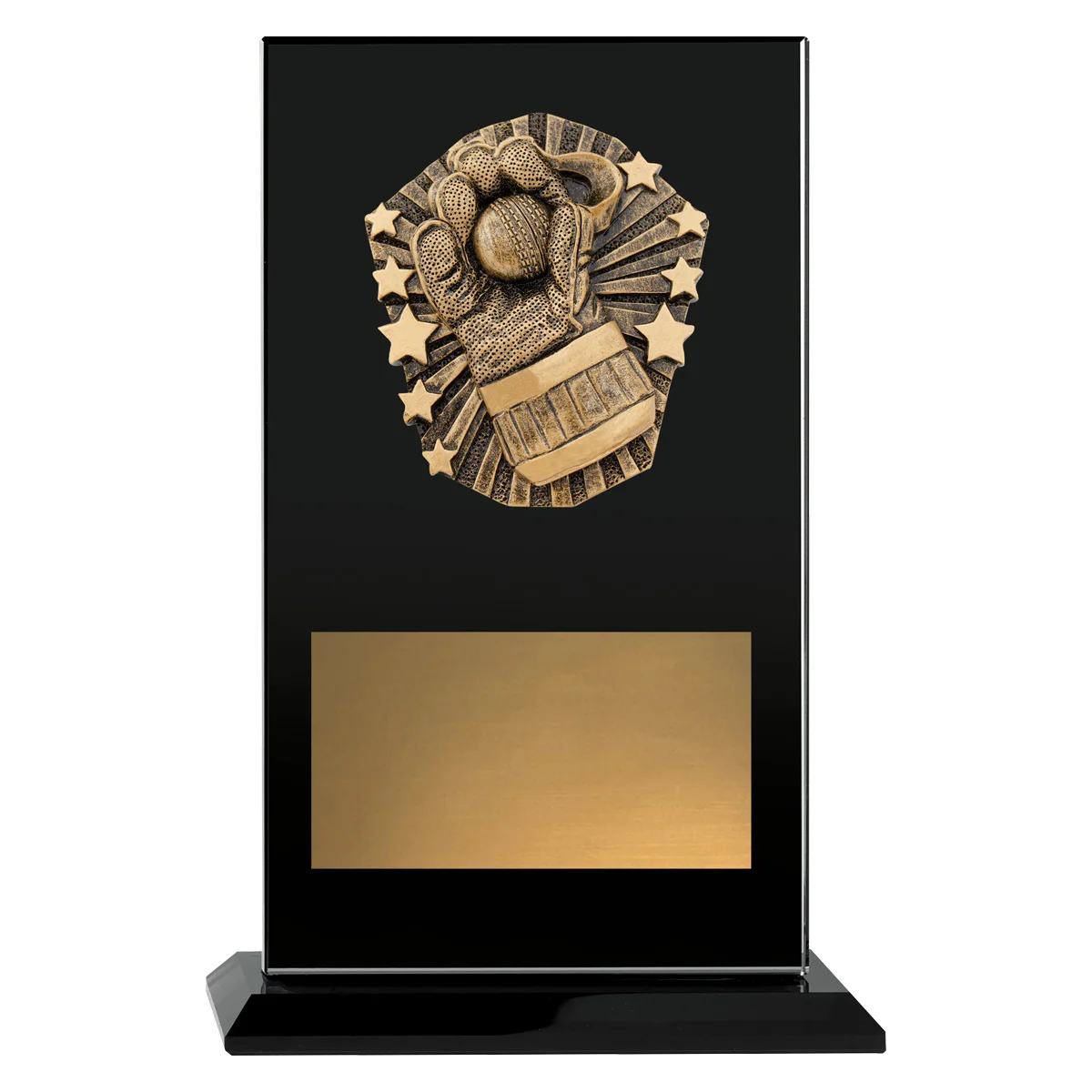 ckg290a-black Black cosmos glass - wicketkeeper with glass construction
