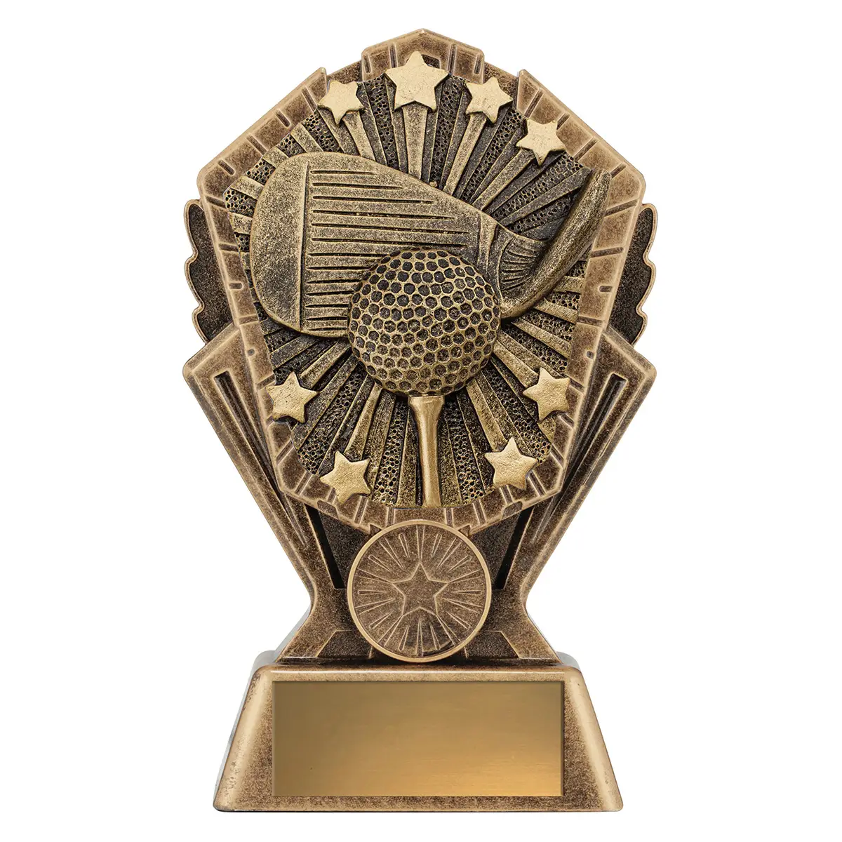 cr109a-gold Gold cosmos - golf with resin construction