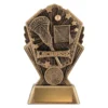 cr163a-gold Gold cosmos - lacrosse with resin construction