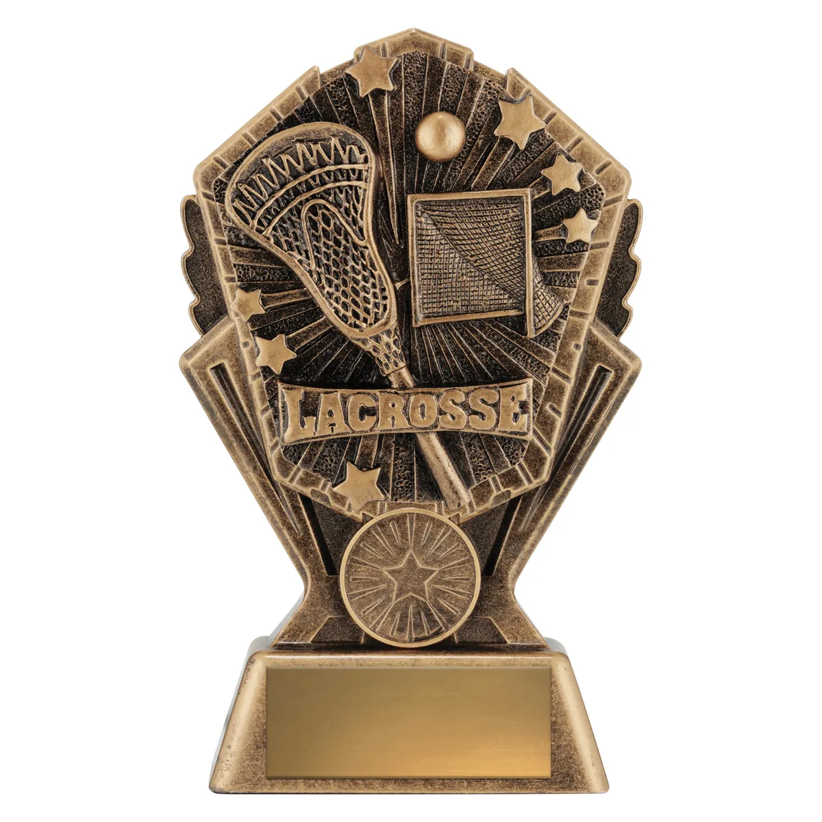cr163a-gold Gold cosmos - lacrosse with resin construction