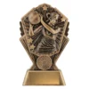 cr191a-gold Gold cosmos - netball with resin construction