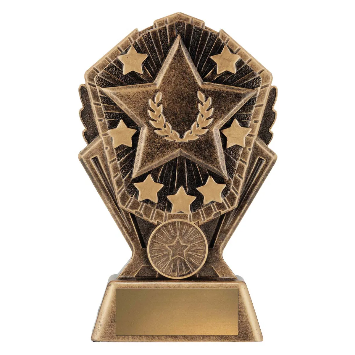 cr195a-gold Gold cosmos - star with resin construction