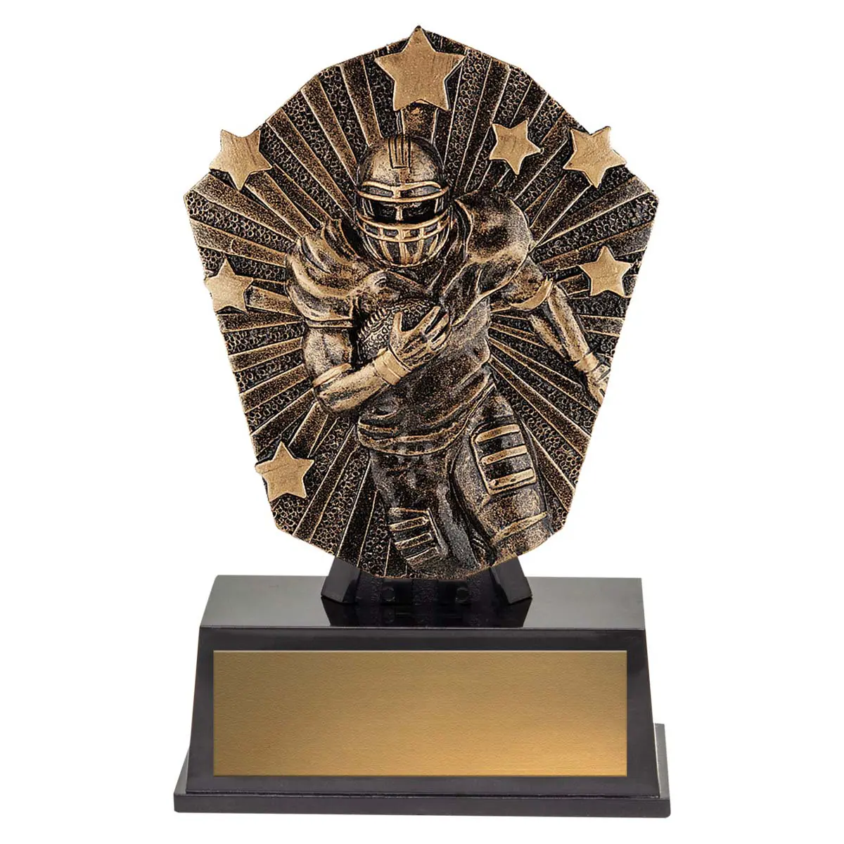 Gold cosmos super mini - american football with plastic construction