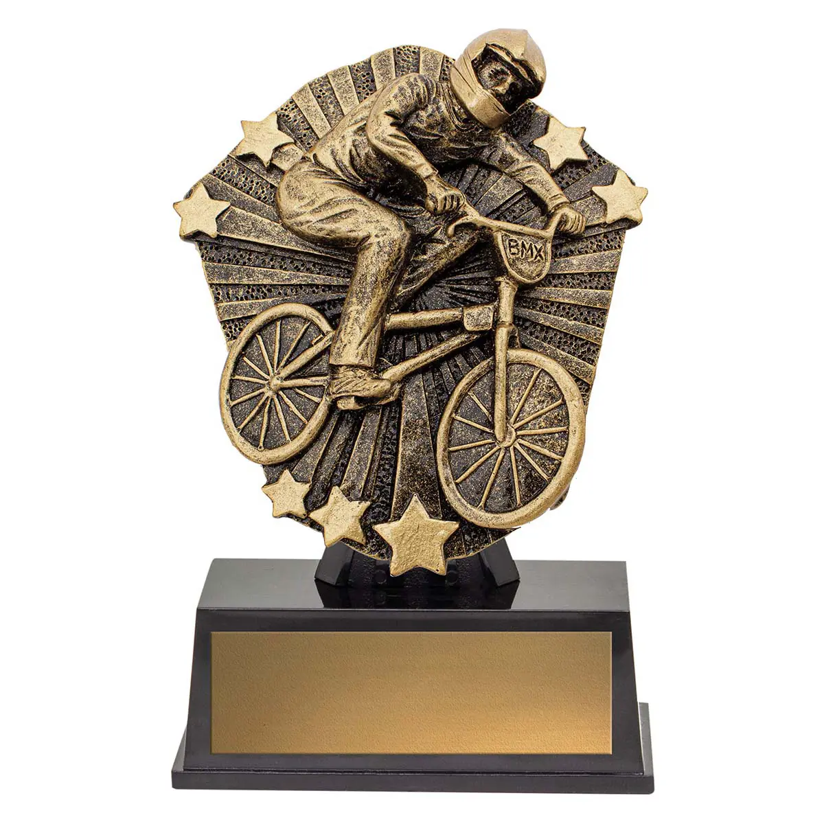csm07-gold Gold cosmos super mini - bmx with plastic construction
