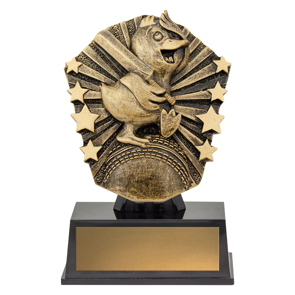 csm99-gold Gold cosmos super mini - duck with plastic construction