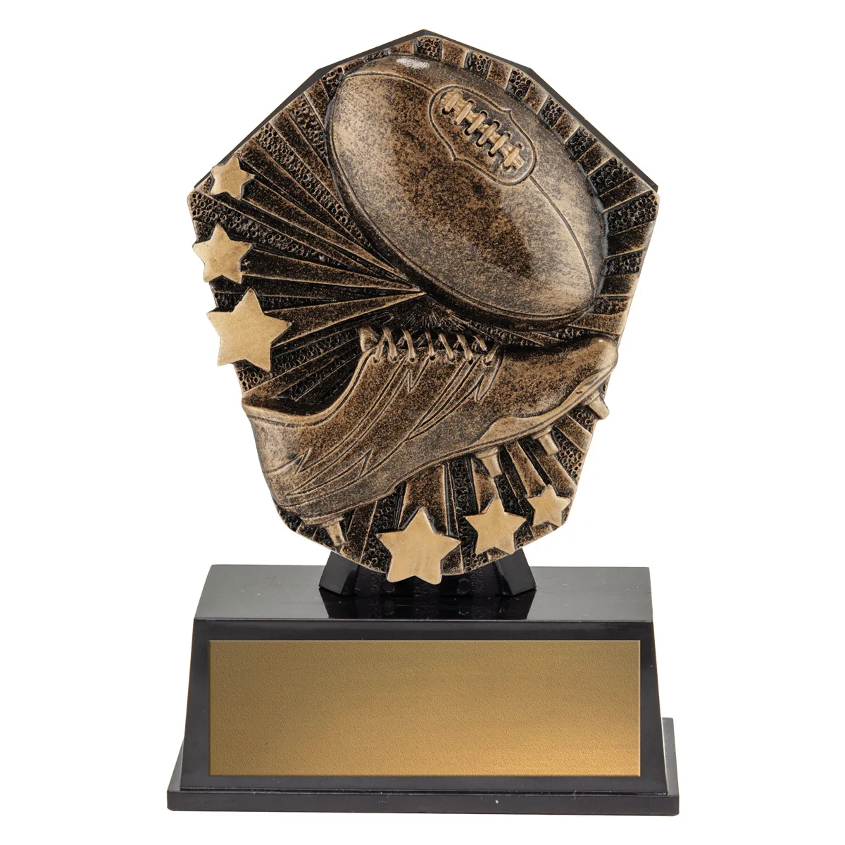csm31-gold Gold cosmos super mini - footy with plastic construction