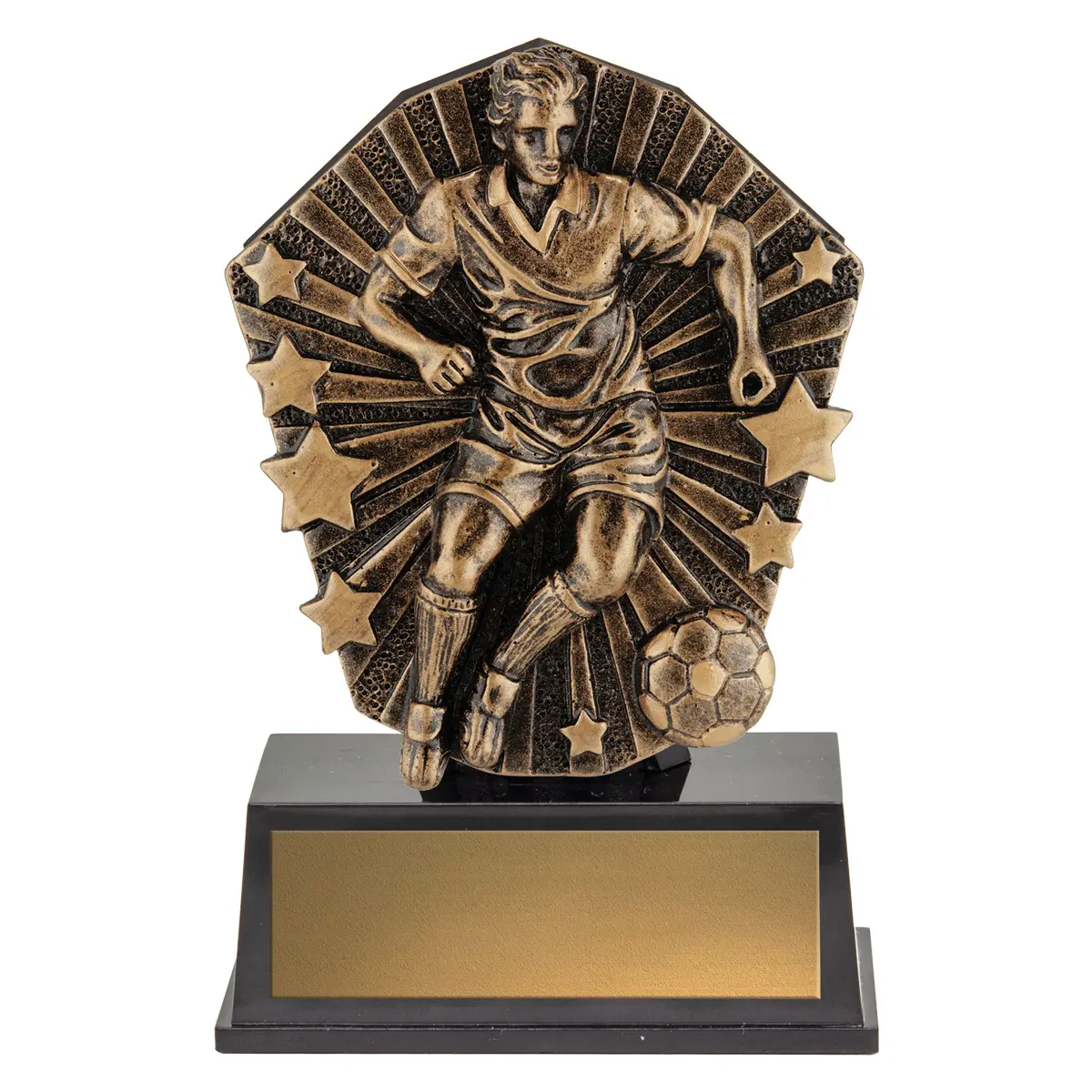 csm80-gold Gold cosmos super mini - m/football with plastic construction