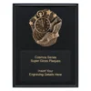 crk747a-black Black cosmos super plaque - athletics with timber construction