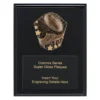 crk731a-black Black cosmos super plaque - aussie rules with timber construction