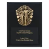 crk725c-black Black cosmos super plaque - cross country with timber construction