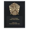 crk775a-black Black cosmos super plaque - female with timber construction