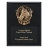 Black cosmos super plaque - horse with timber construction