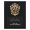 crk722a-black Black cosmos super plaque - male swim with timber construction