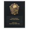 crk729a-black Black cosmos super plaque - pool with timber construction