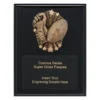 Black cosmos super plaque - tag footy with timber construction