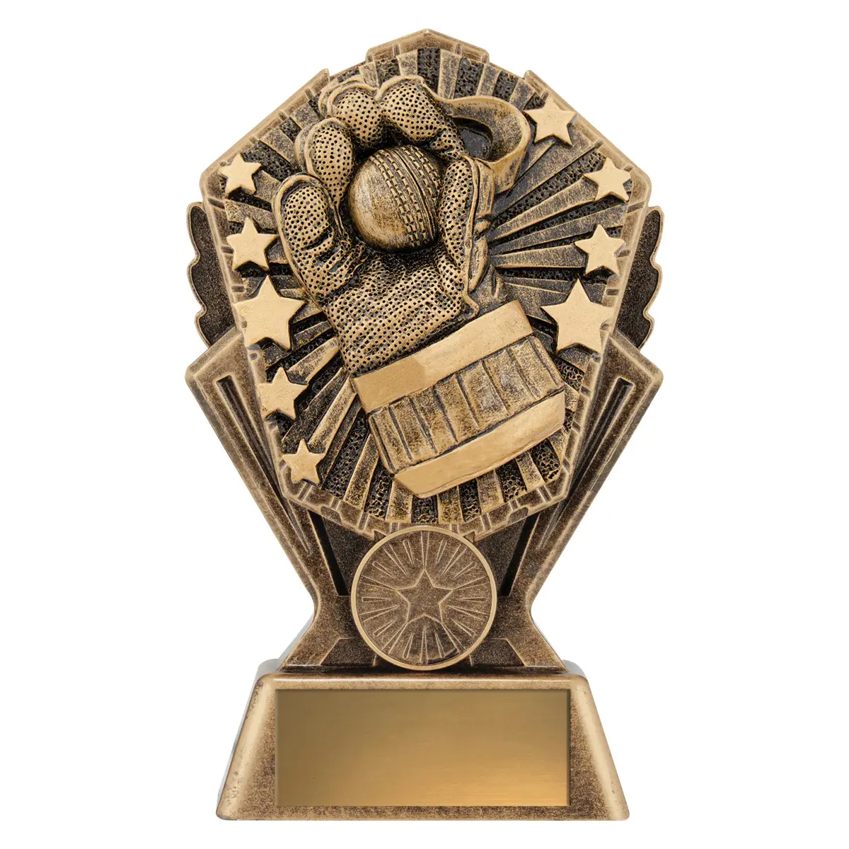 cr190a-gold Gold cosmos - wicketkeeper with resin construction