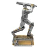 12014-silver Silver cricket batsman with resin construction