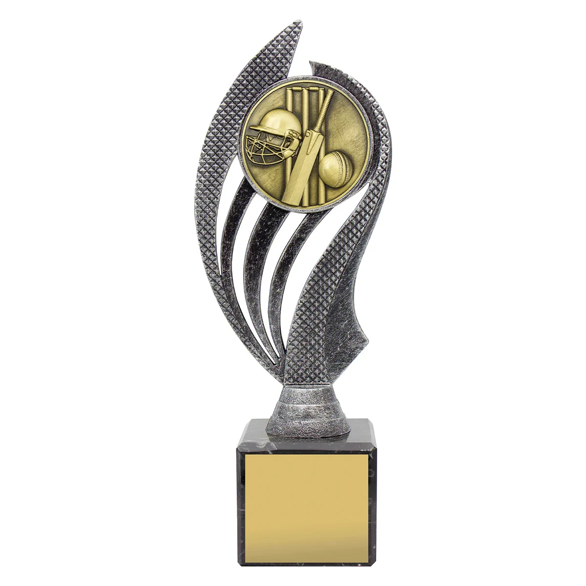 -gold Silver / gold cricket husky with plastic / metal / marble construction