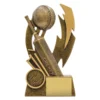 11640b-gold Gold cricket shazam with resin construction