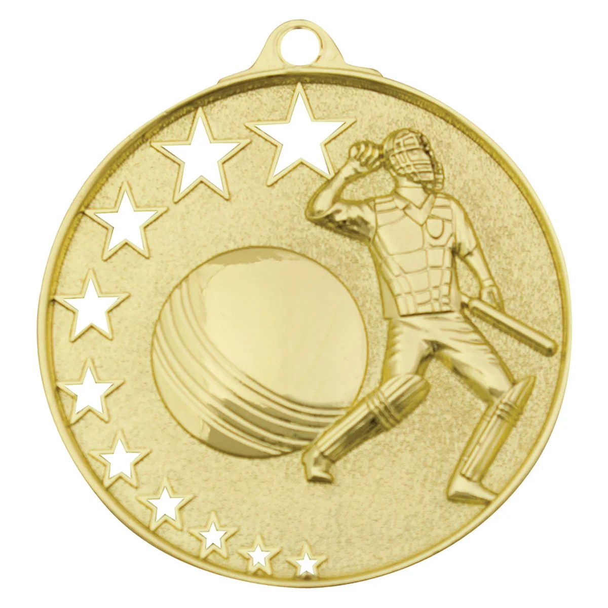 mh910g-gold Gold cricket stars with metal construction